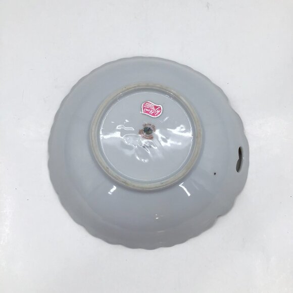 VTG Lefton Candy Dish Hand Painted Trinket Mid-Century Modern MCM Pink Red Gift - Picture 6 of 8